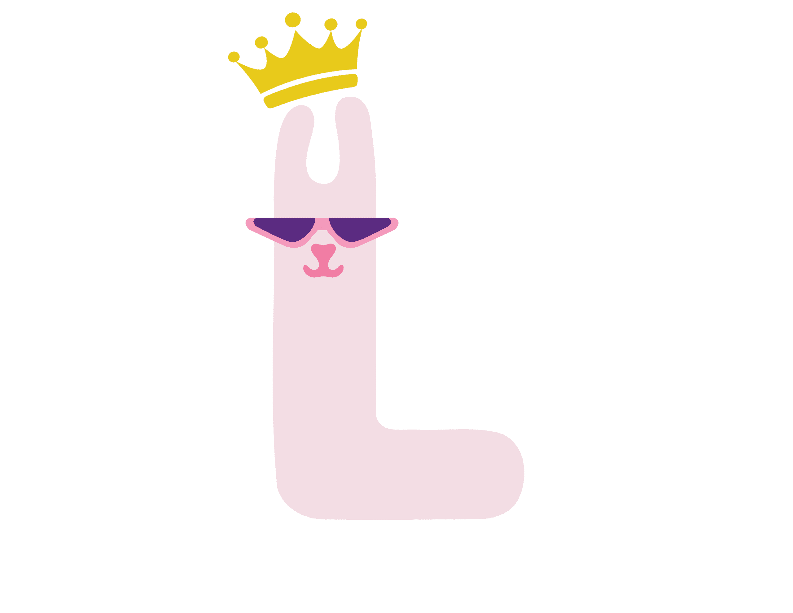 Lugless Llama.ai white crown